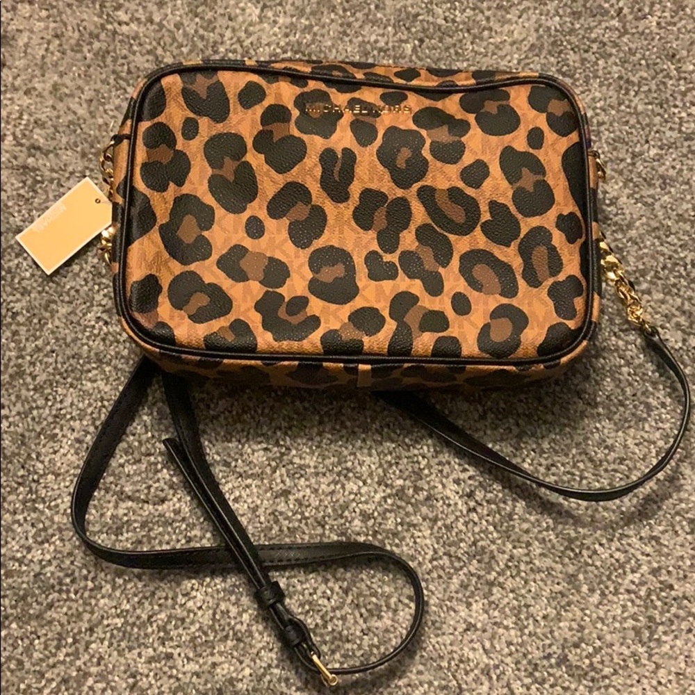 Michael Kors Leopard print crossbody purse